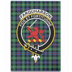 Farquharson Ancient Tartan Crest Area Rug