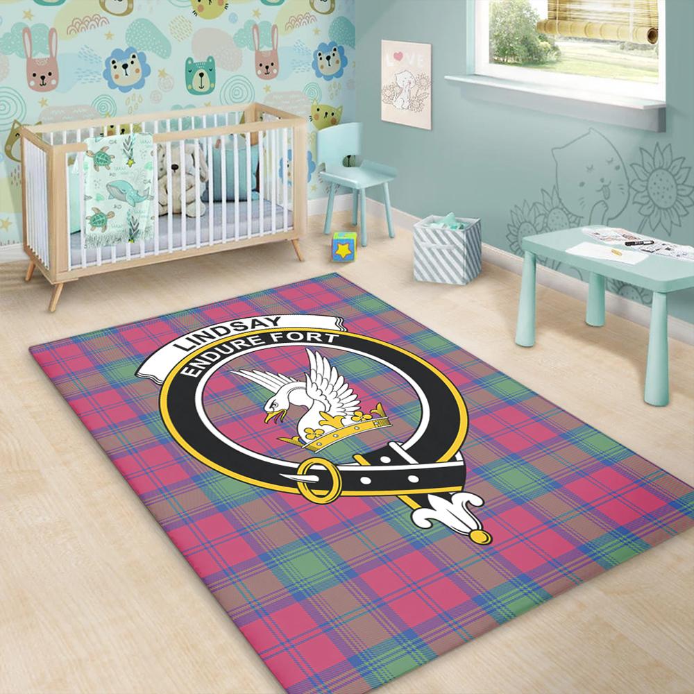 Lindsay Ancient Tartan Crest Area Rug