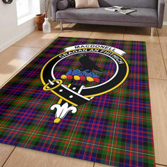 MacDonnell of Glengarry Modern Tartan Crest Area Rug