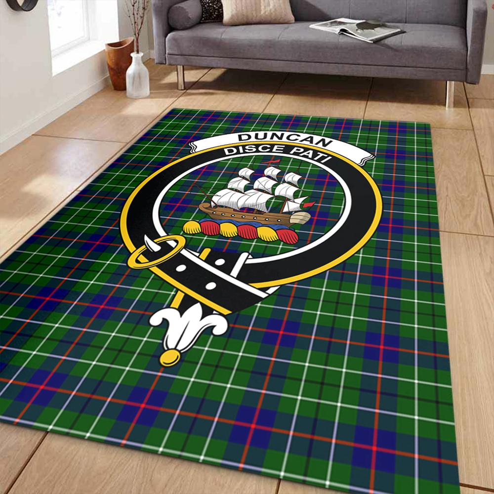 Duncan Modern Tartan Crest Area Rug