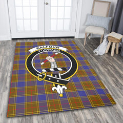 Balfour Modern Tartan Crest Area Rug
