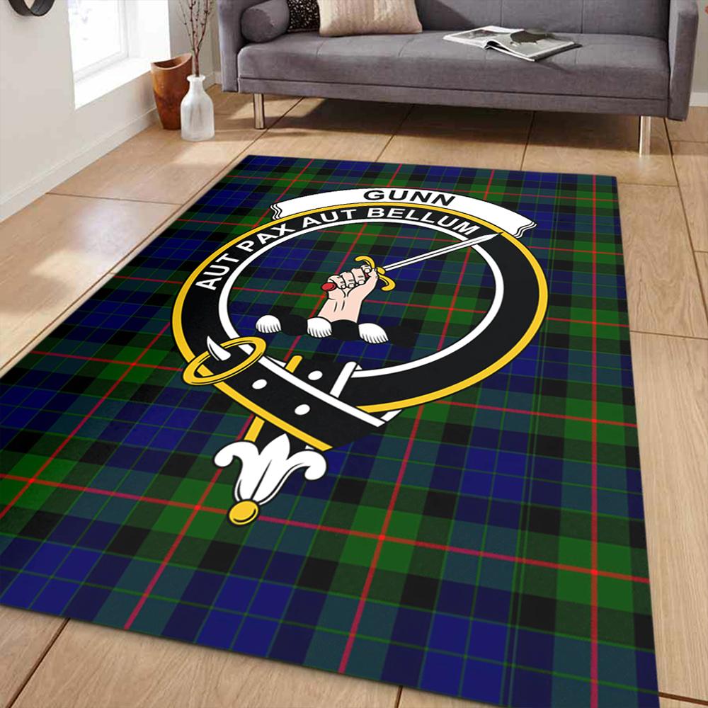 Gunn Modern Tartan Crest Area Rug