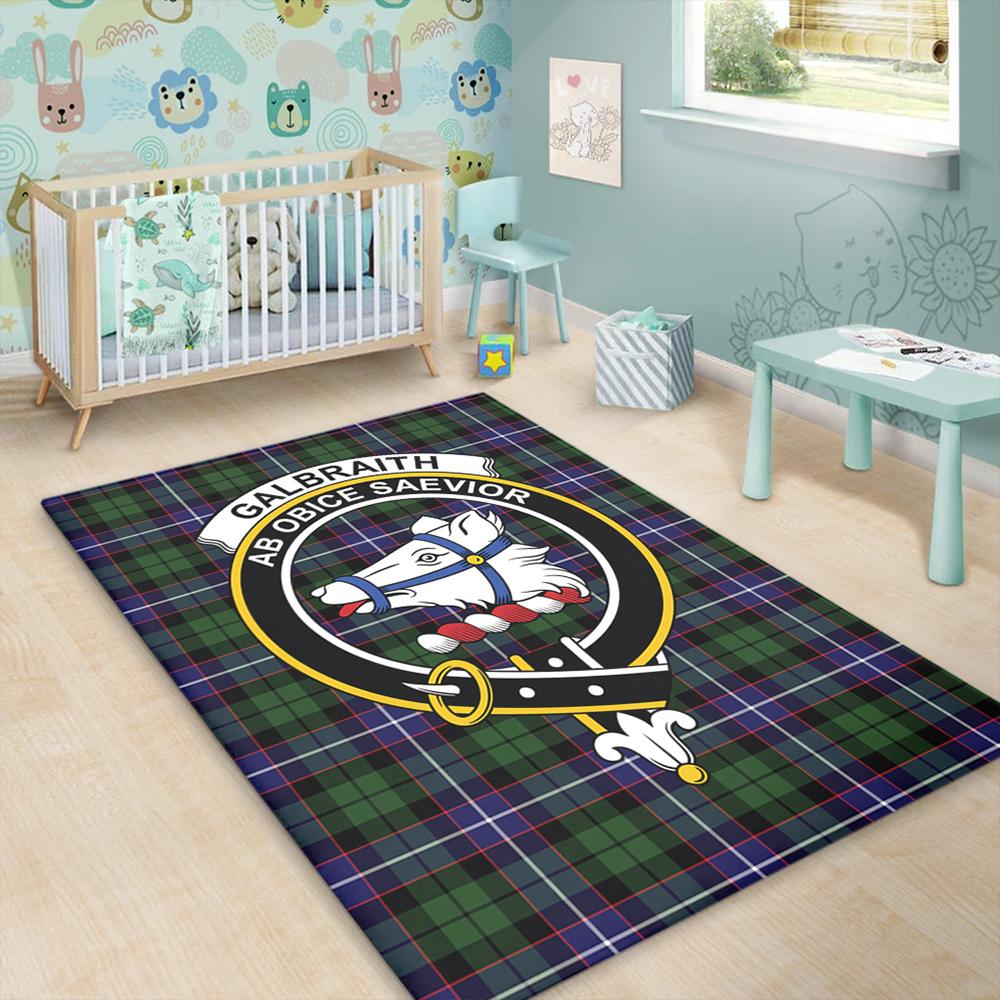 Galbraith Modern Tartan Crest Area Rug