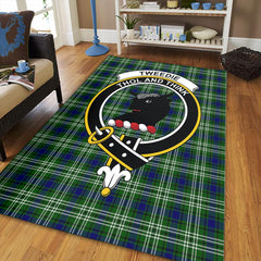 Tweedside District Tartan Crest Area Rug