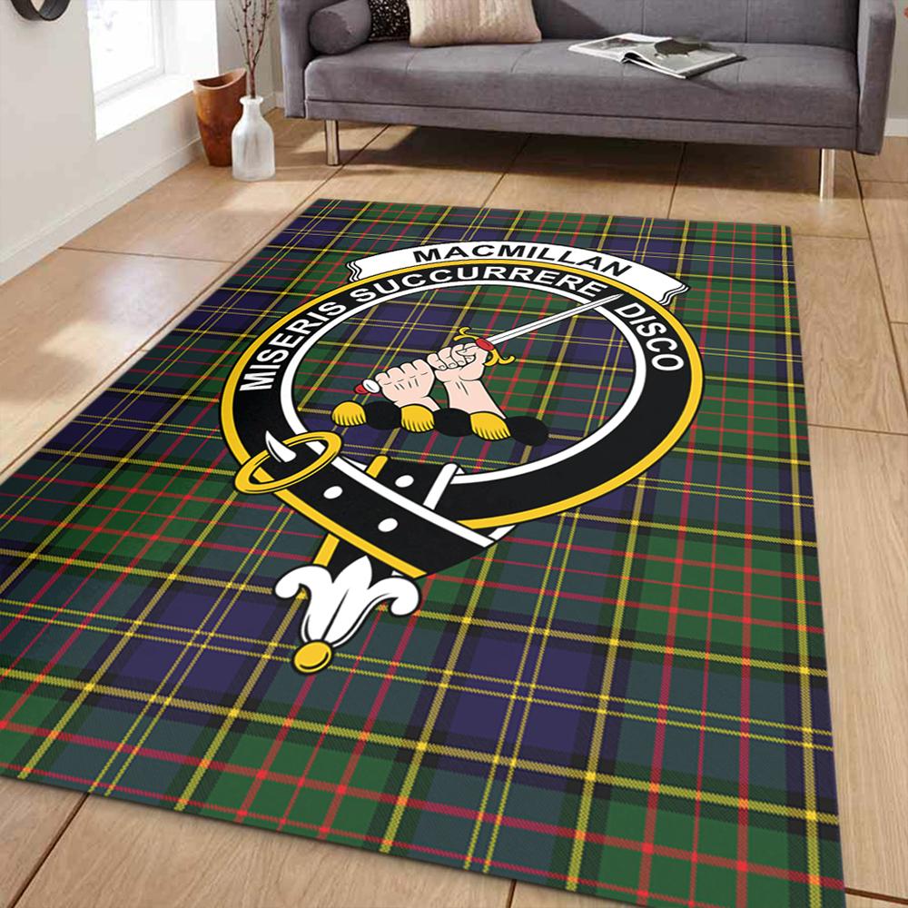 MacMillan Hunting Modern Tartan Crest Area Rug