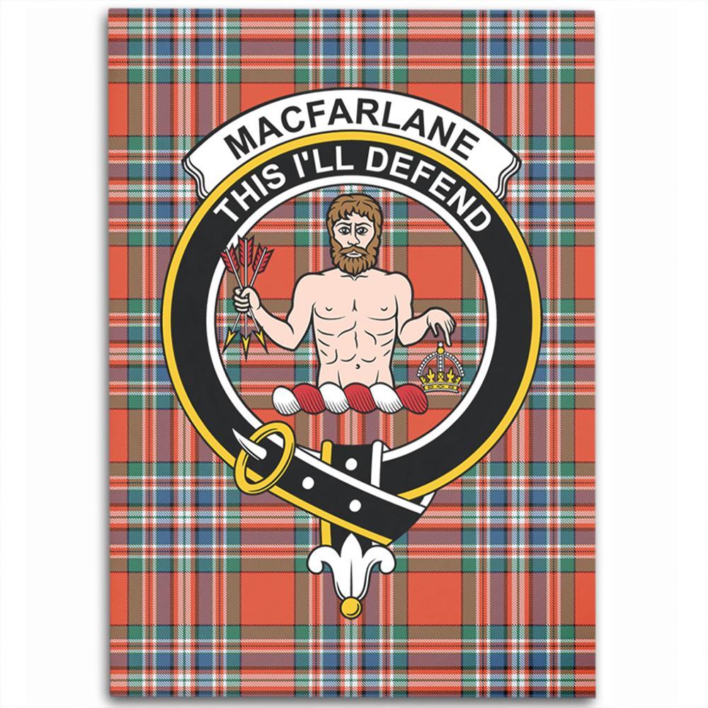 MacFarlane Ancient Tartan Crest Area Rug