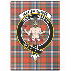 MacFarlane Ancient Tartan Crest Area Rug