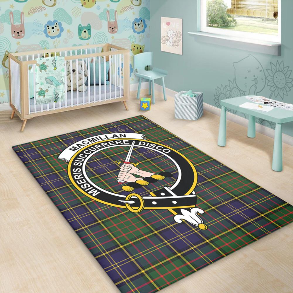 MacMillan Hunting Modern Tartan Crest Area Rug