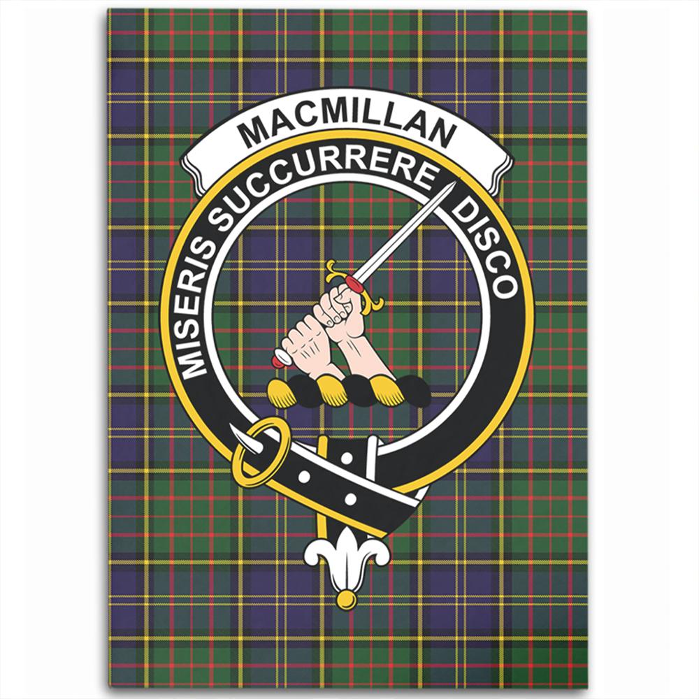 MacMillan Hunting Modern Tartan Crest Area Rug