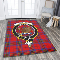 Leslie Modern Tartan Crest Area Rug