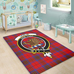 Leslie Modern Tartan Crest Area Rug