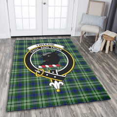 Tweedside District Tartan Crest Area Rug