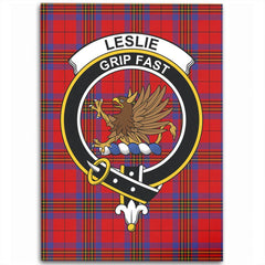 Leslie Modern Tartan Crest Area Rug
