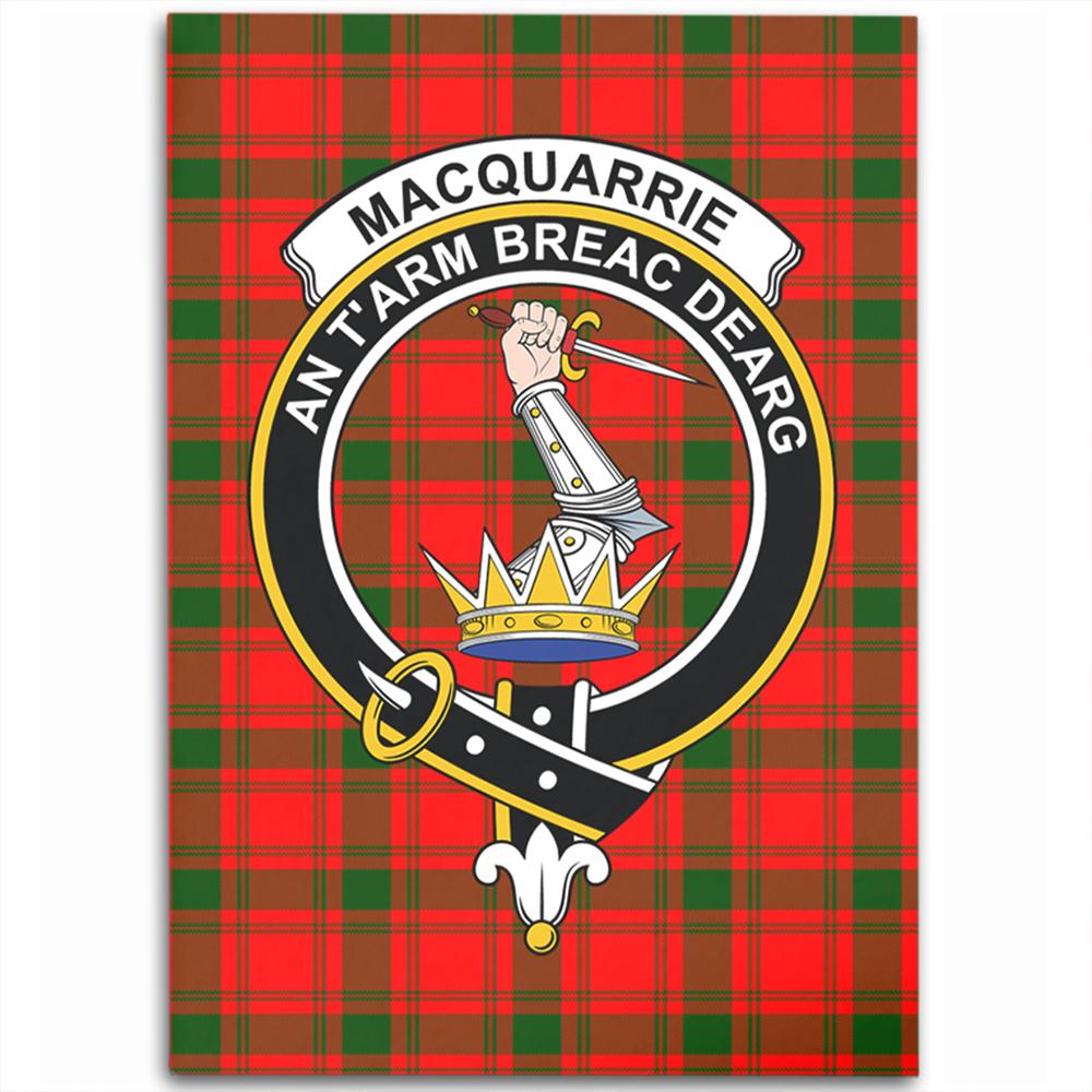 MacQuarrie Modern Tartan Crest Area Rug