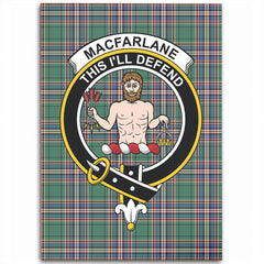 MacFarlane Hunting Ancient Tartan Crest Area Rug