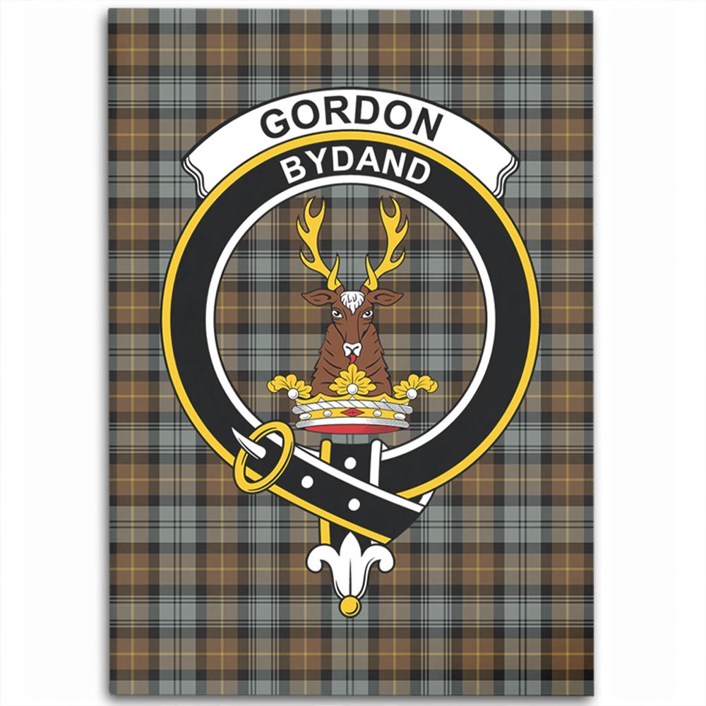 Gordon Weathered Tartan Crest Area Rug