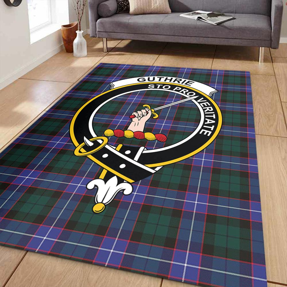 Guthrie Modern Tartan Crest Area Rug