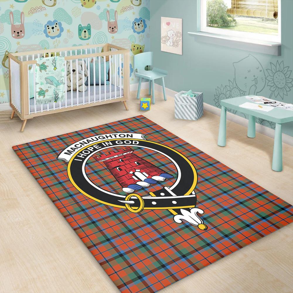 MacNaughton Ancient Tartan Crest Area Rug