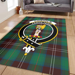 Chisholm Hunting Ancient Tartan Crest Area Rug