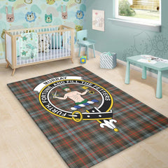 Murray of Atholl Weathered Tartan Crest Area Rug