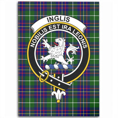Inglis Modern Tartan Crest Area Rug