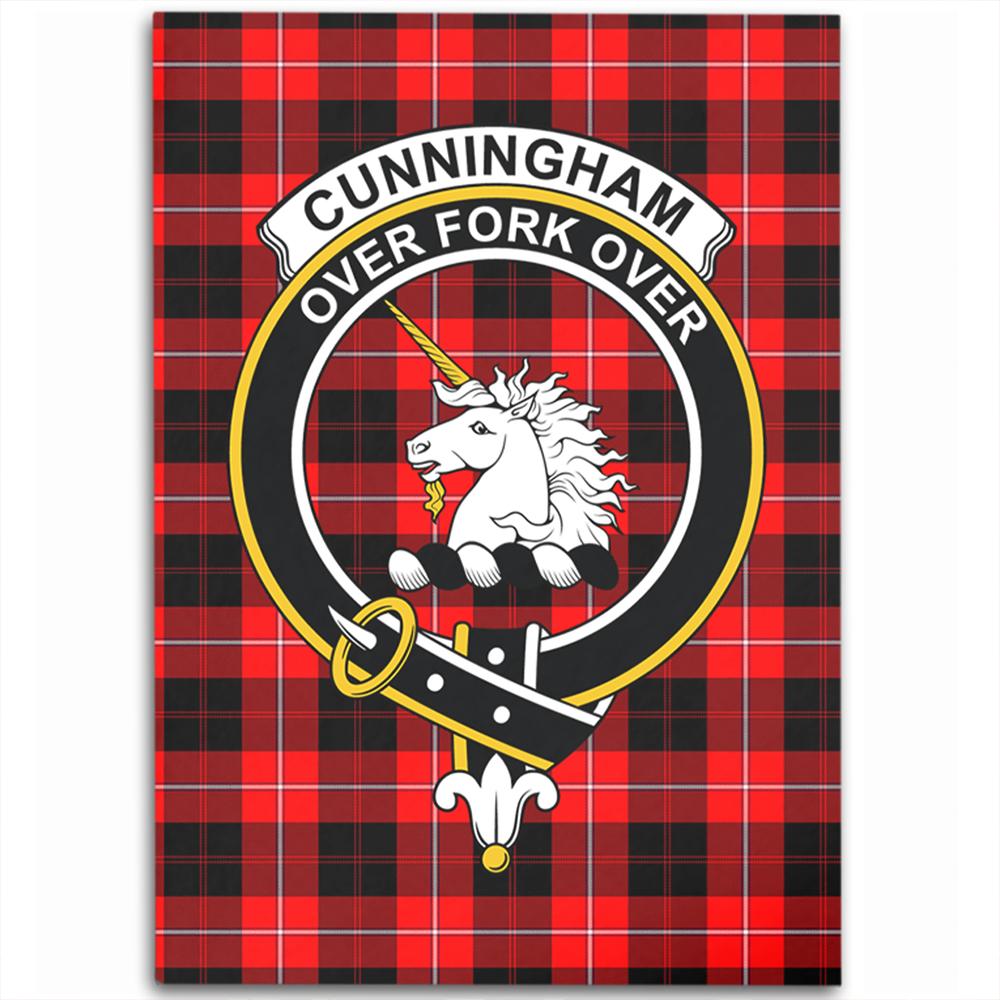 Cunningham Modern Tartan Crest Area Rug