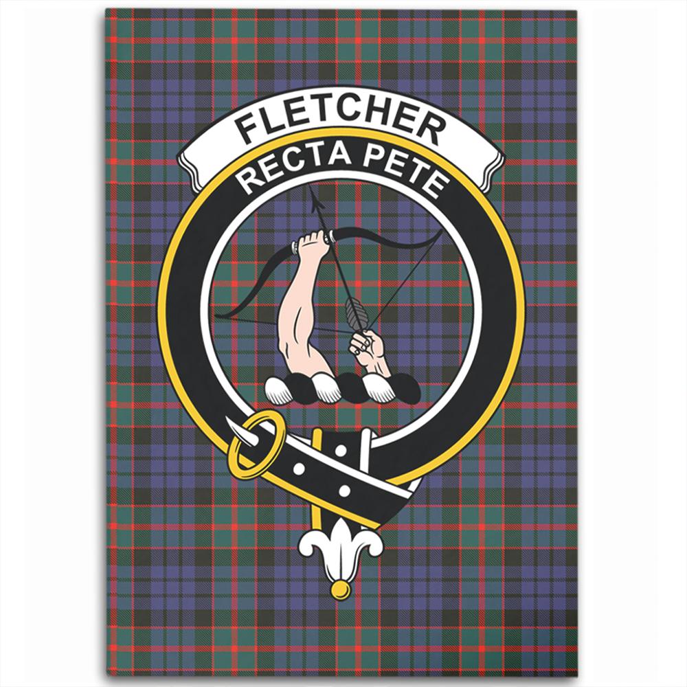 Fletcher of Dunans Tartan Crest Area Rug