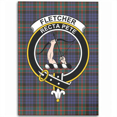 Fletcher of Dunans Tartan Crest Area Rug