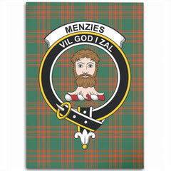 Menzies Green Ancient Tartan Crest Area Rug