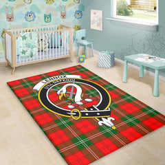 Lennox Modern Tartan Crest Area Rug