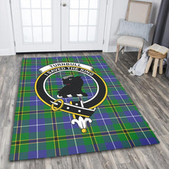 Turnbull Hunting Tartan Crest Area Rug