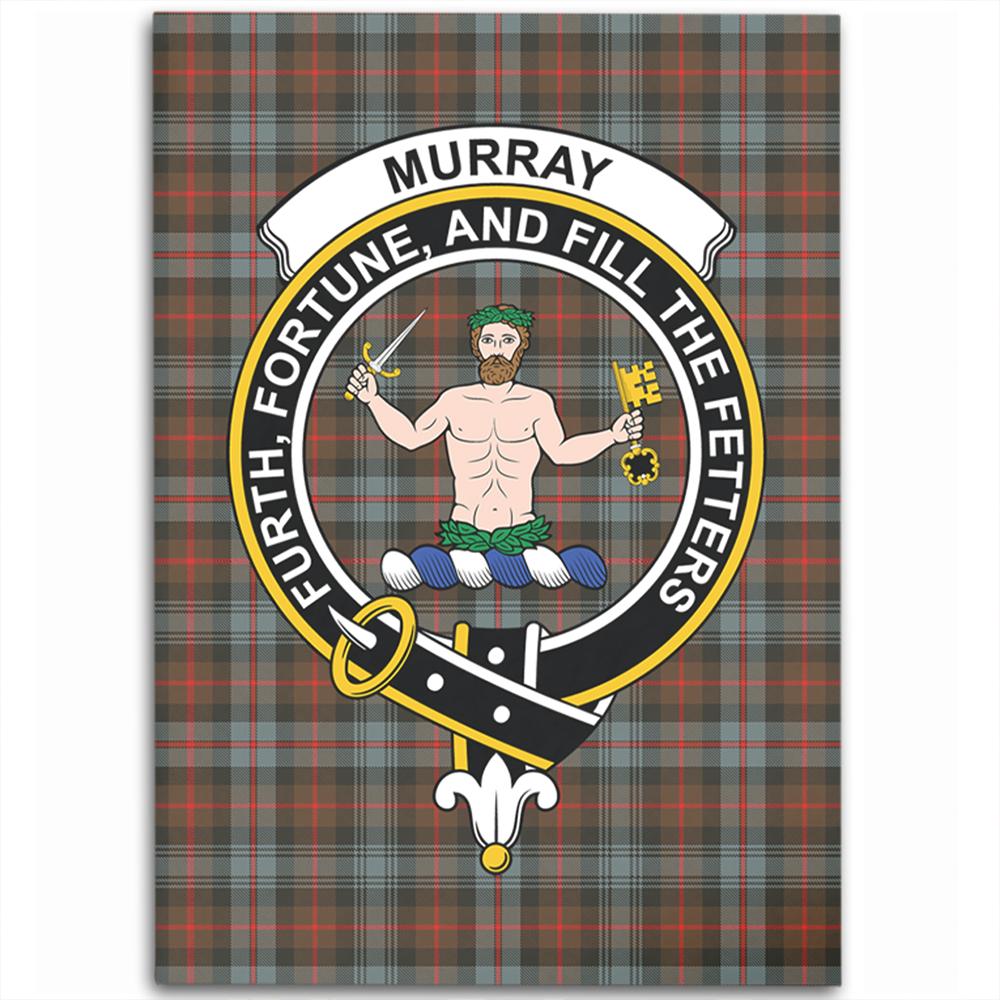 Murray of Atholl Weathered Tartan Crest Area Rug