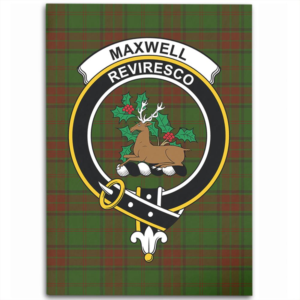 Maxwell Hunting Tartan Crest Area Rug