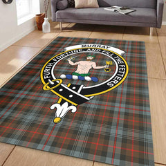 Murray of Atholl Weathered Tartan Crest Area Rug
