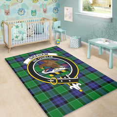 Graham of Menteith Modern Tartan Crest Area Rug