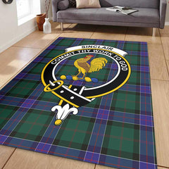 Sinclair Hunting Modern Tartan Crest Area Rug