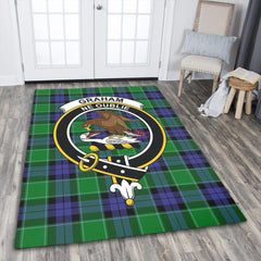 Graham of Menteith Modern Tartan Crest Area Rug