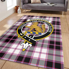 MacPherson Hunting Modern Tartan Crest Area Rug