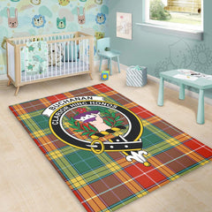 Buchanan Old Sett Tartan Crest Area Rug