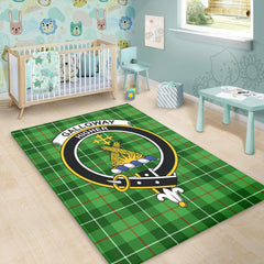 Galloway District Tartan Crest Area Rug