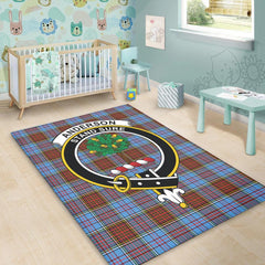 Anderson Modern Tartan Crest Area Rug