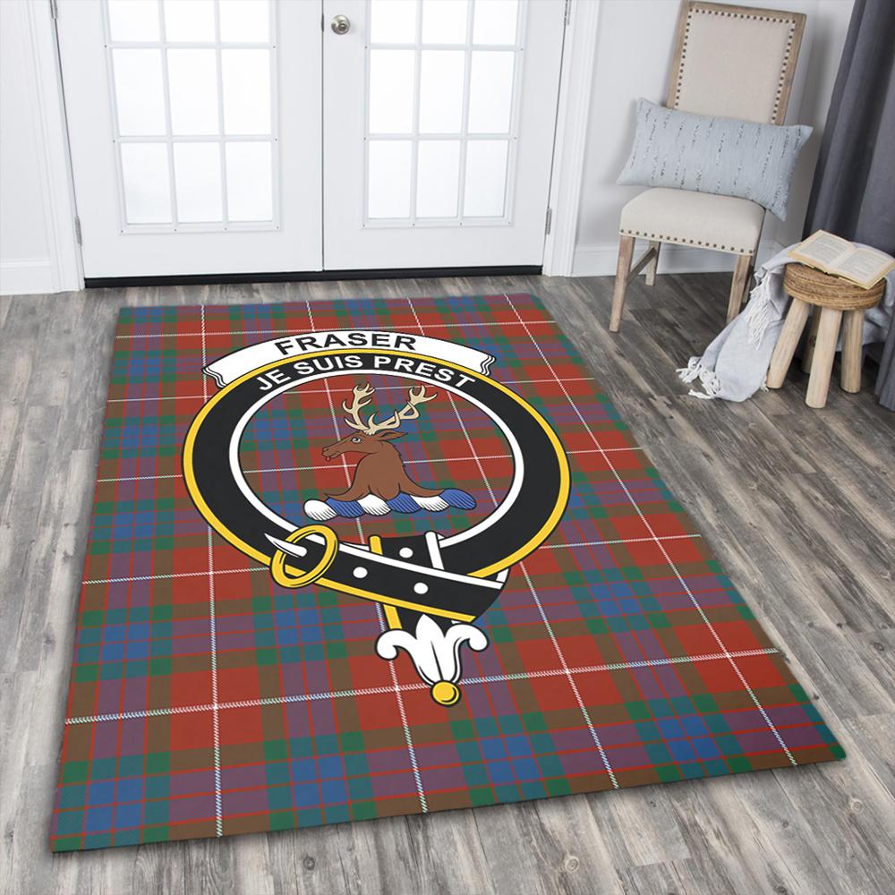 Fraser Ancient Tartan Crest Area Rug