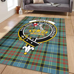 Paisley District Tartan Crest Area Rug