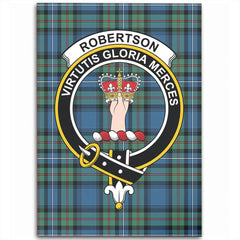Robertson Hunting Ancient Tartan Crest Area Rug