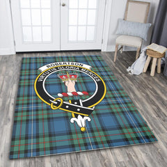 Robertson Hunting Ancient Tartan Crest Area Rug