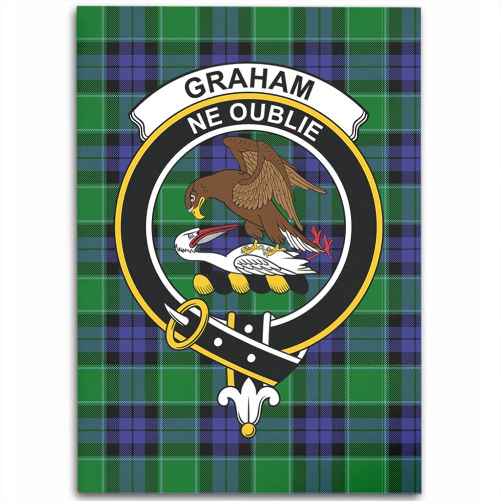 Graham of Menteith Modern Tartan Crest Area Rug