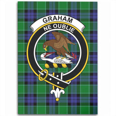 Graham of Menteith Modern Tartan Crest Area Rug