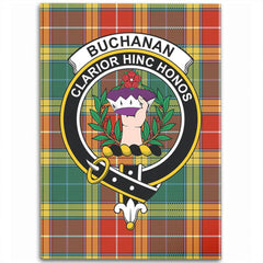 Buchanan Old Sett Tartan Crest Area Rug