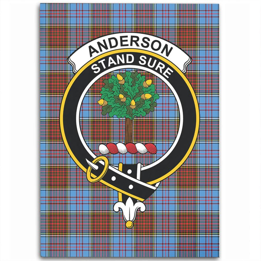 Anderson Modern Tartan Crest Area Rug