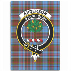 Anderson Modern Tartan Crest Area Rug